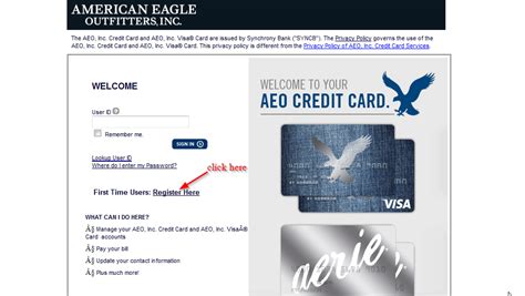 american eagle online banking|american eagle credit card sign in.